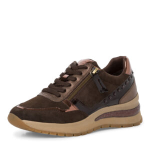 Dámské celokožené sneakersky v mocca barvě zn. Tamaris 1-23709-29 303