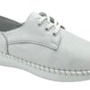 Dámské celokožené bílé hladké polobotky ELLINOR zn. LOOK L0206 03 207